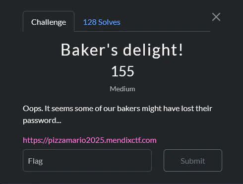 Oops. It seems some of our bakers might have lost their password&hellip;